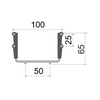 Rácsos kábeltálca 3m E92 galván/elektrolit horganyzott acél U-alak 60mm x 100mm x DZI KOPOS